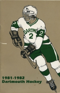 Dartmouth College 1981-82 game program