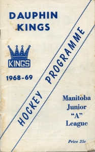 Dauphin Kings 1968-69 game program