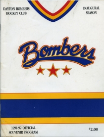 Dayton Bombers 1991-92 game program