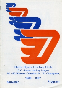 Delta Flyers 1986-87 game program