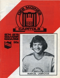 Des Moines Capitols 1974-75 game program