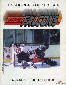 Detroit Falcons 1993-94 game program