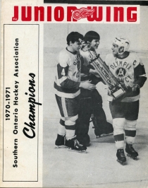Detroit Junior Red Wings 1971-72 game program