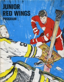 Detroit Junior Red Wings 1973-74 game program
