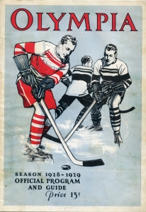 Detroit Olympics 1928-29 game program