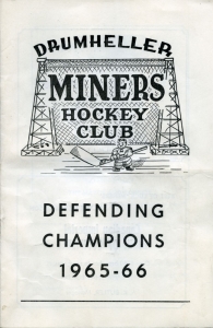 Drumheller Miners 1965-66 game program