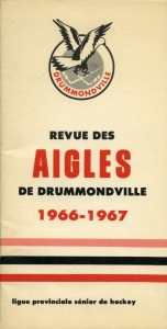 Drummondville Eagles 1966-67 game program