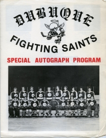 Dubuque Fighting Saints 1980-81 game program