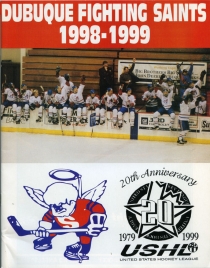 Dubuque Fighting Saints 1998-99 game program