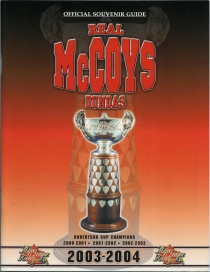 Dundas Real McCoys 2003-04 game program