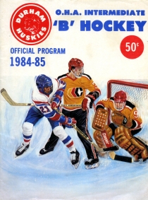 Durham Huskies 1984-85 game program