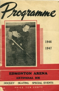 Edmonton Flyers 1946-47 game program