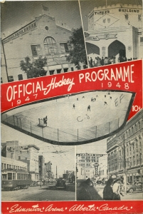 Edmonton Flyers 1947-48 game program