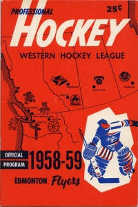 Edmonton Flyers 1958-59 game program