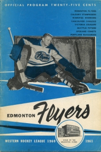 Edmonton Flyers 1960-61 game program