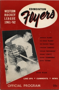 Edmonton Flyers 1961-62 game program