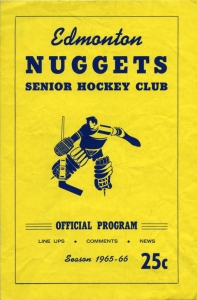 Edmonton Nuggets 1965-66 game program