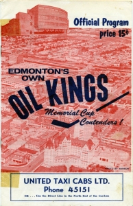 Edmonton Oil Kings 1956-57 game program