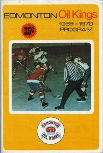 Edmonton Oil Kings 1969-70 game program