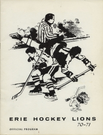 Erie Lions 1970-71 game program