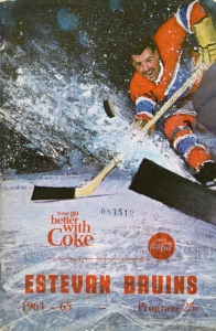 Estevan Bruins 1964-65 game program