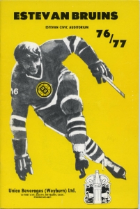 Estevan Bruins 1976-77 game program