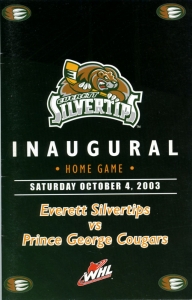 Everett Silvertips 2003-04 game program