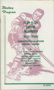Flin Flon Bombers 1959-60 game program