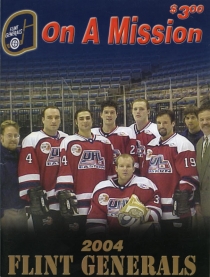 Flint Generals 2003-04 game program