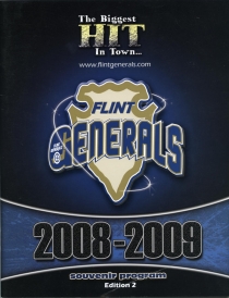 Flint Generals 2008-09 game program