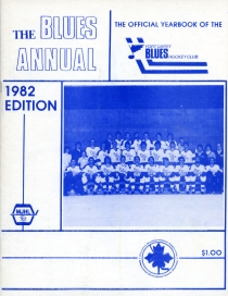 Fort Garry Blues 1981-82 game program