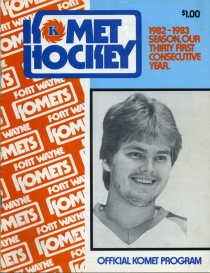 Fort Wayne Komets 1982-83 game program