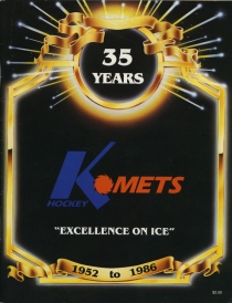 Fort Wayne Komets 1986-87 game program