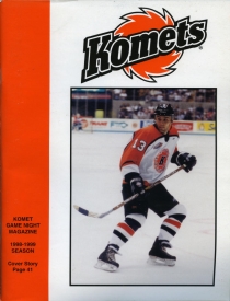 Fort Wayne Komets 1998-99 game program