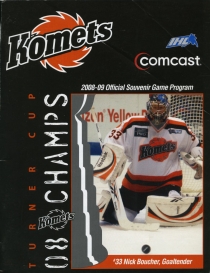 Fort Wayne Komets 2008-09 game program