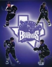 Fort Worth Brahmas 2001-02 game program