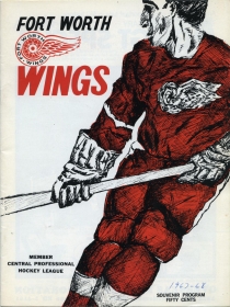 Fort Worth Wings 1967-68 game program