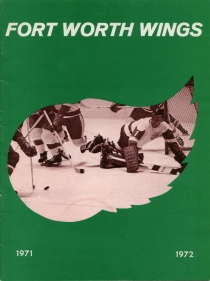Fort Worth Wings 1971-72 game program