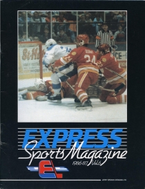 Fredericton Express 1986-87 game program
