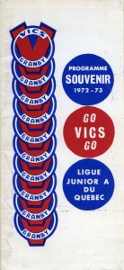 Granby Vics 1972-73 game program
