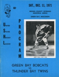 Green Bay Bobcats 1971-72 game program