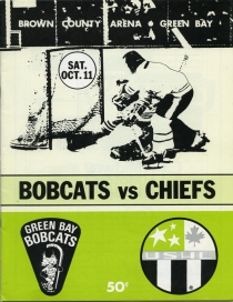 Green Bay Bobcats 1975-76 game program