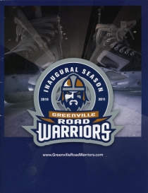 Greenville Road Warriors 2010-11 game program