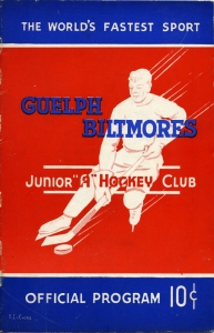Guelph Biltmores 1951-52 game program