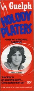 Guelph Holody Platers 1975-76 game program