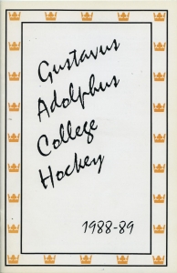 Gustavus Adolphus College 1988-89 game program