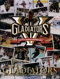 Gwinnett Gladiators 2007-08 game program