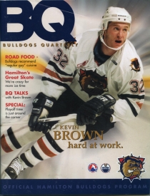 Hamilton Bulldogs 1999-00 game program