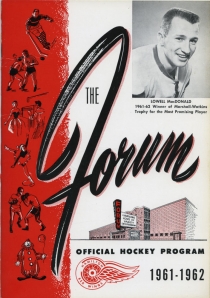 Hamilton Red Wings 1961-62 game program