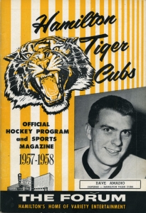 Hamilton Tiger Cubs 1957-58 game program